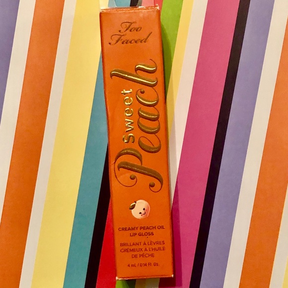SOLD🍑Too Faced Sweet Peach Gloss, Poppin Peach - Picture 5 of 8